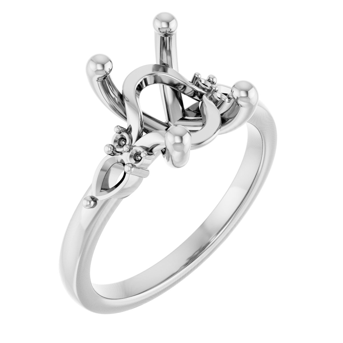 Accented Engagement Ring or Band