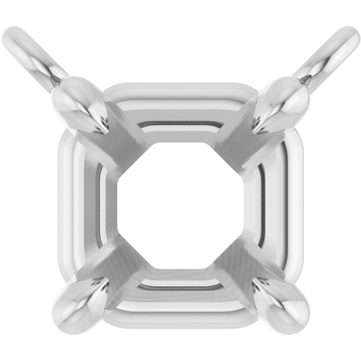 Claw-Prong Solitaire Necklace Center