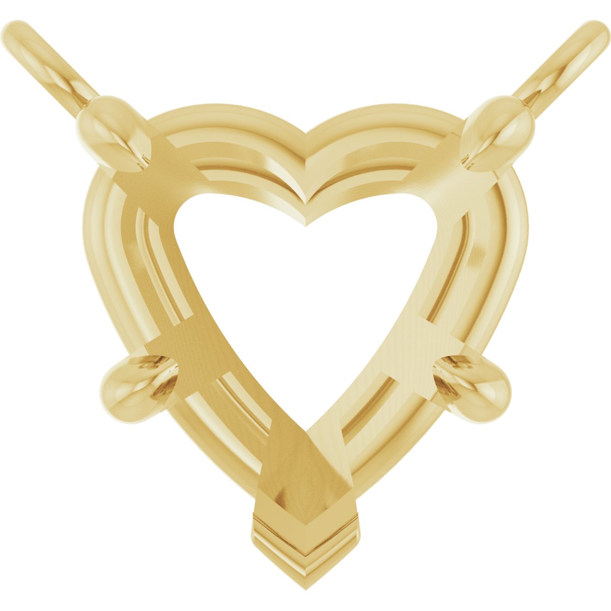 Claw-Prong Solitaire Necklace Center