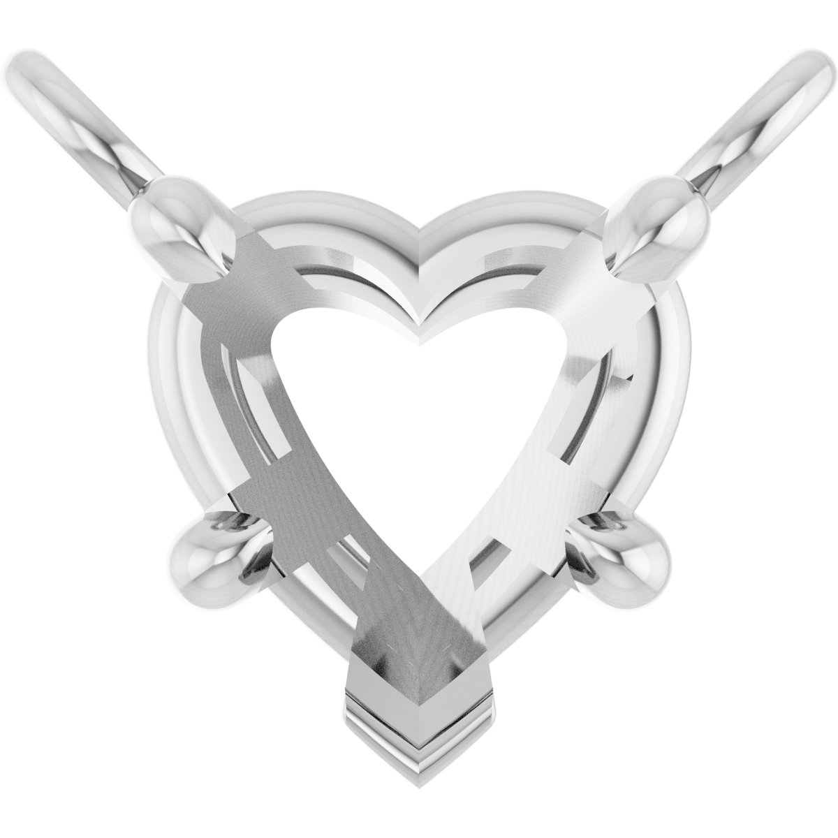 Claw-Prong Solitaire Necklace Center