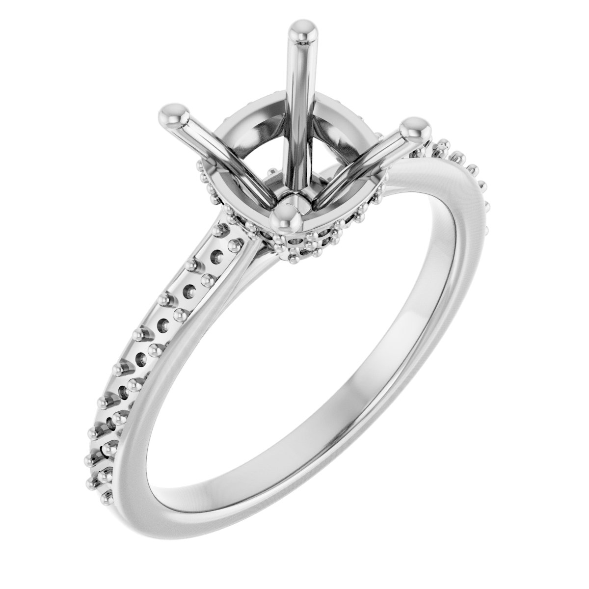Hidden Halo-Style Engagement Ring