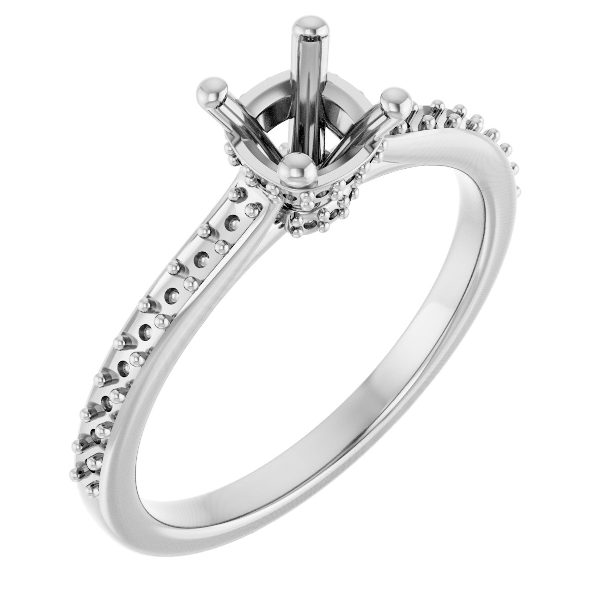 Hidden Halo-Style Engagement Ring