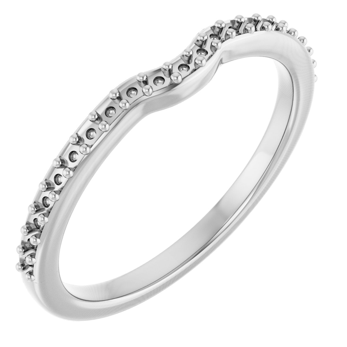 Band Mounting for 5x5 mm Square Ring