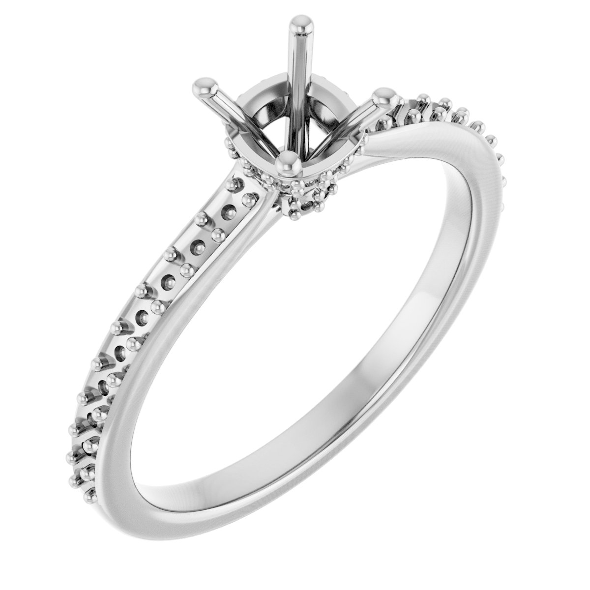 Hidden Halo-Style Engagement Ring