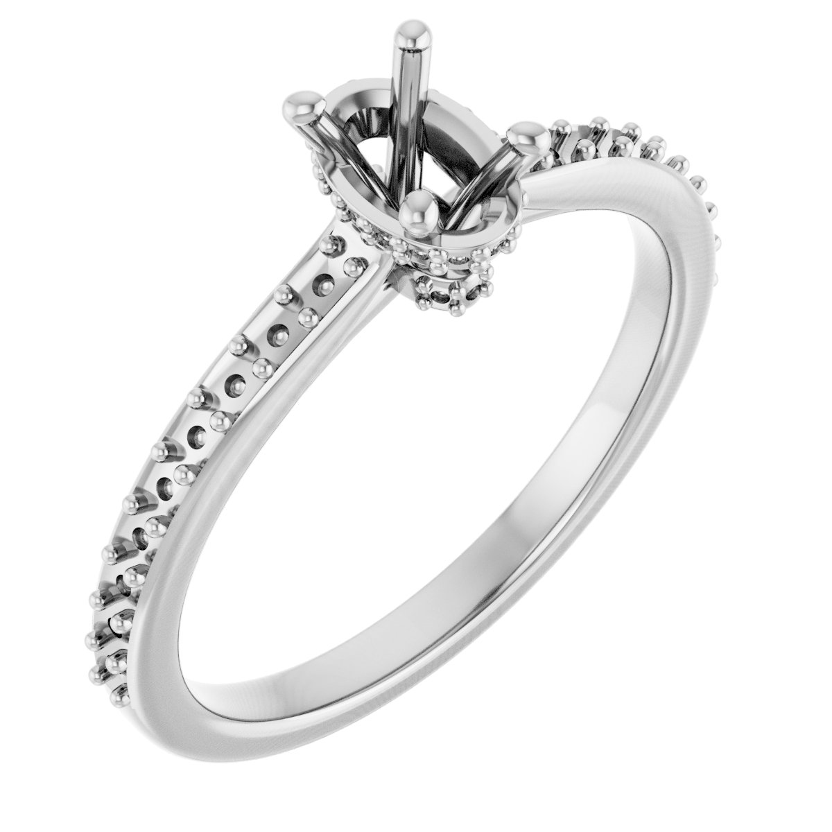Hidden Halo-Style Engagement Ring