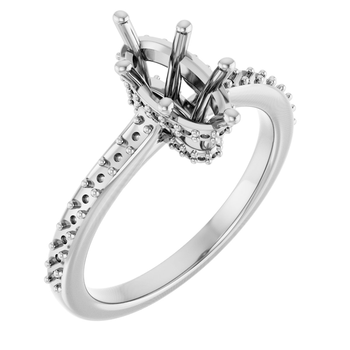 Hidden Halo-Style Engagement Ring