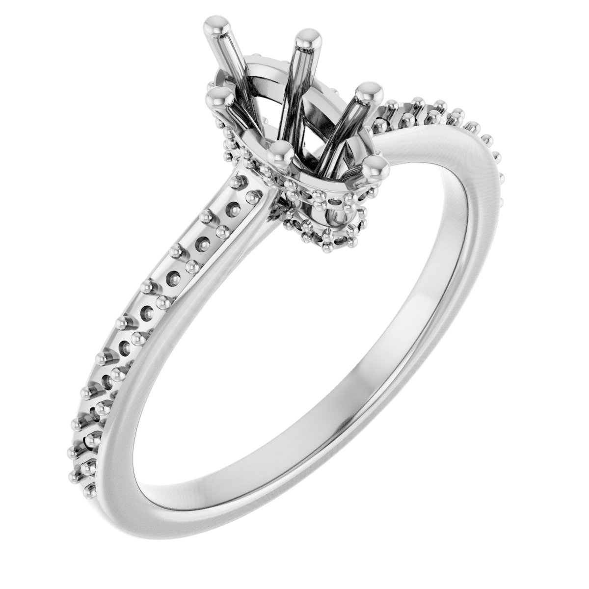 Hidden Halo-Style Engagement Ring