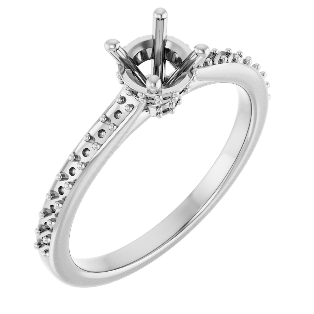 Hidden Halo-Style Engagement Ring