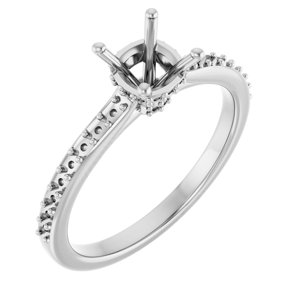 Hidden Halo-Style Engagement Ring