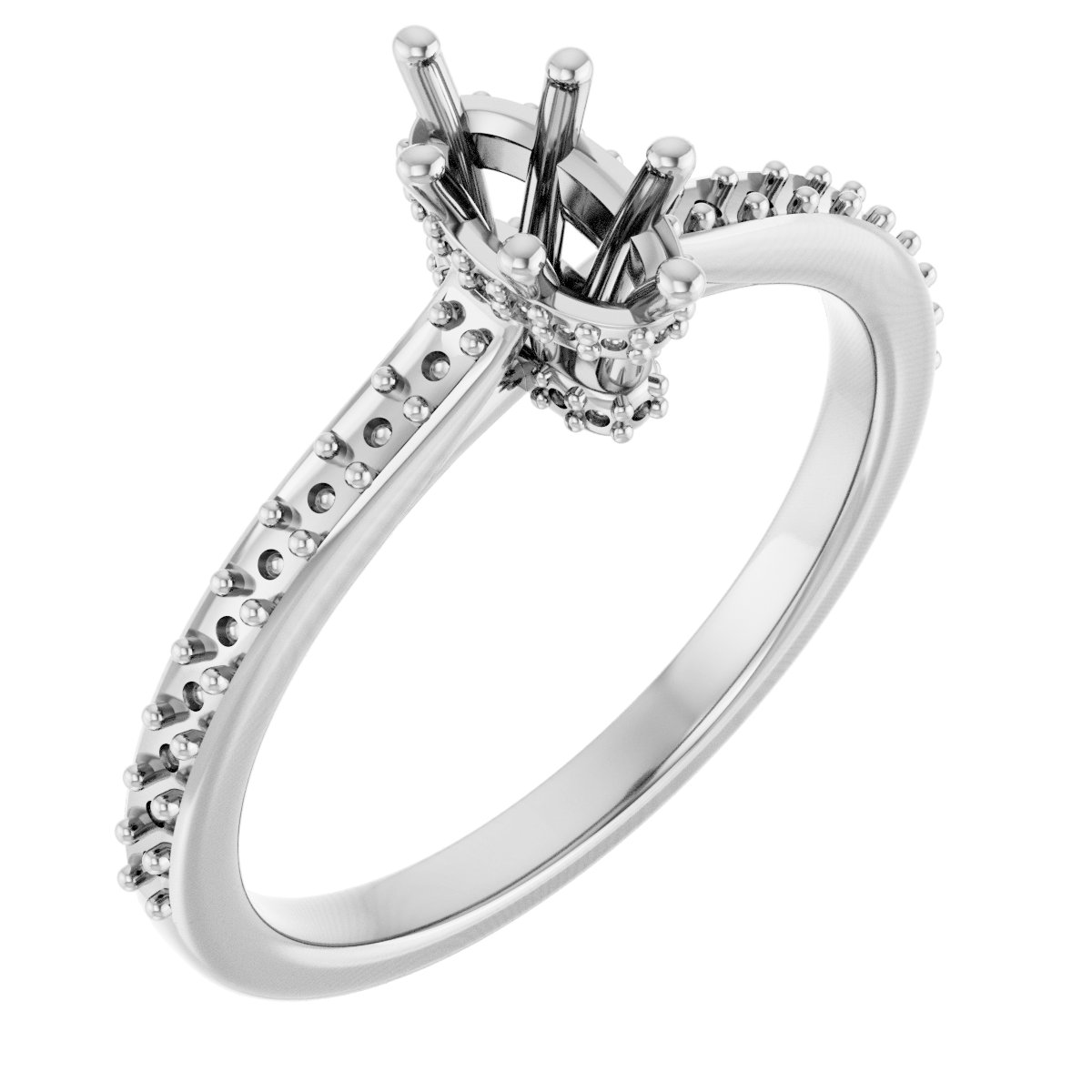Hidden Halo-Style Engagement Ring