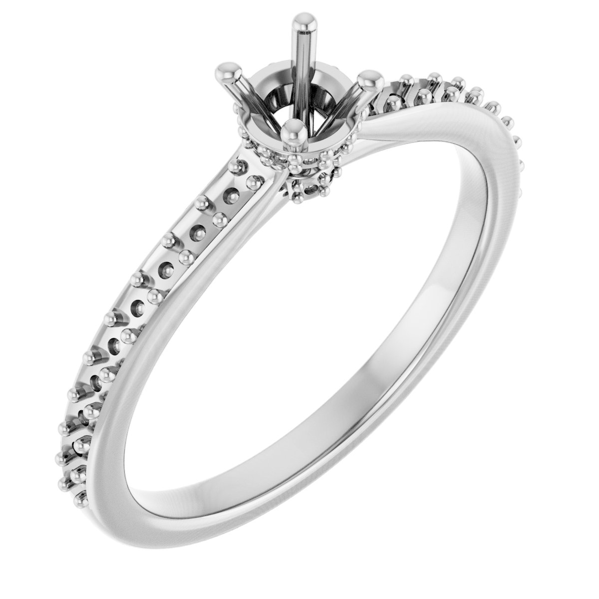 Hidden Halo-Style Engagement Ring
