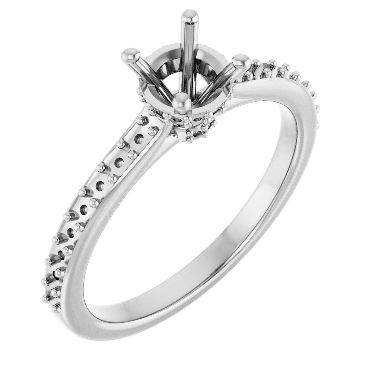 Hidden Halo-Style Engagement Ring