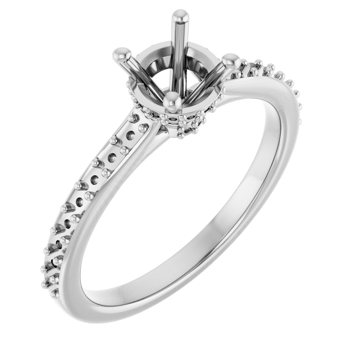 Hidden Halo-Style Engagement Ring