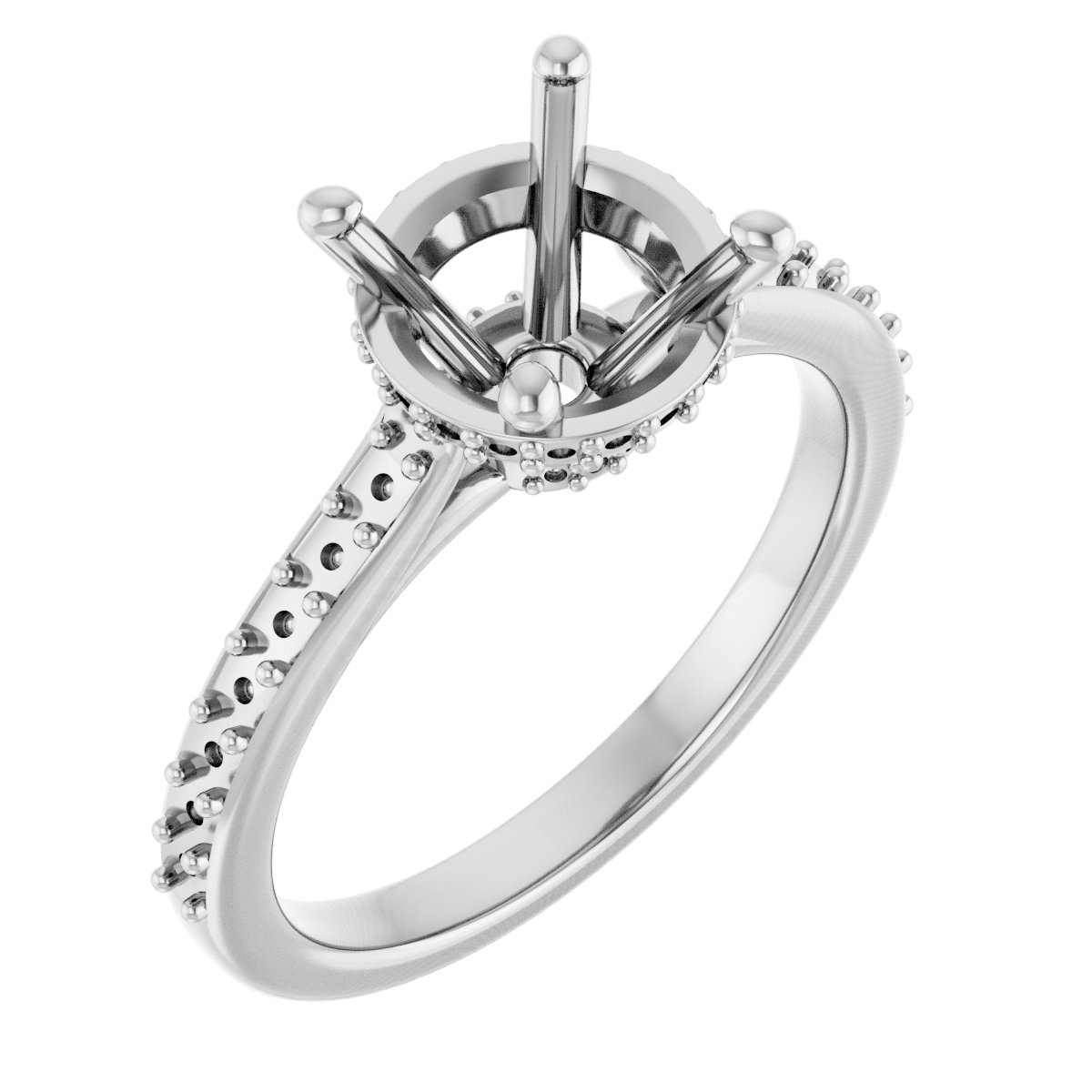 Hidden Halo-Style Engagement Ring