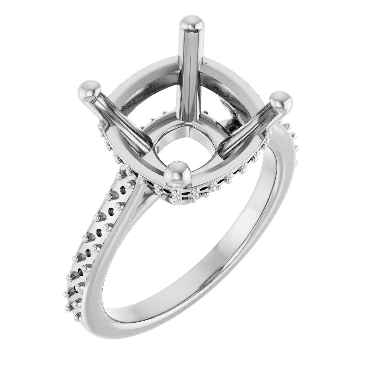 Hidden Halo-Style Engagement Ring