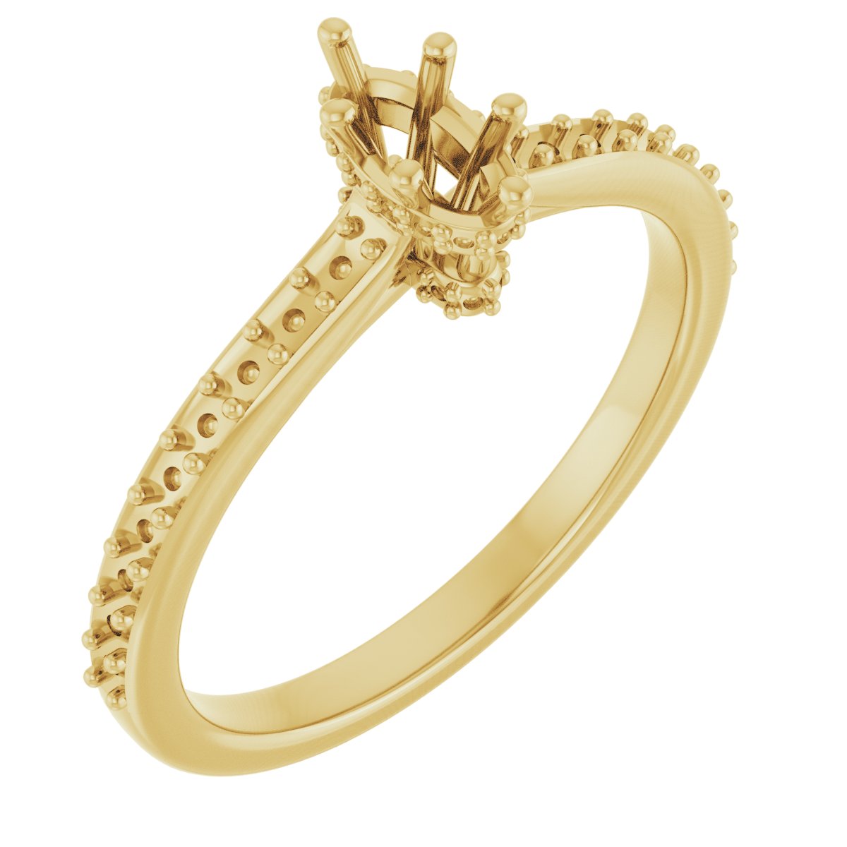 Hidden Halo-Style Engagement Ring