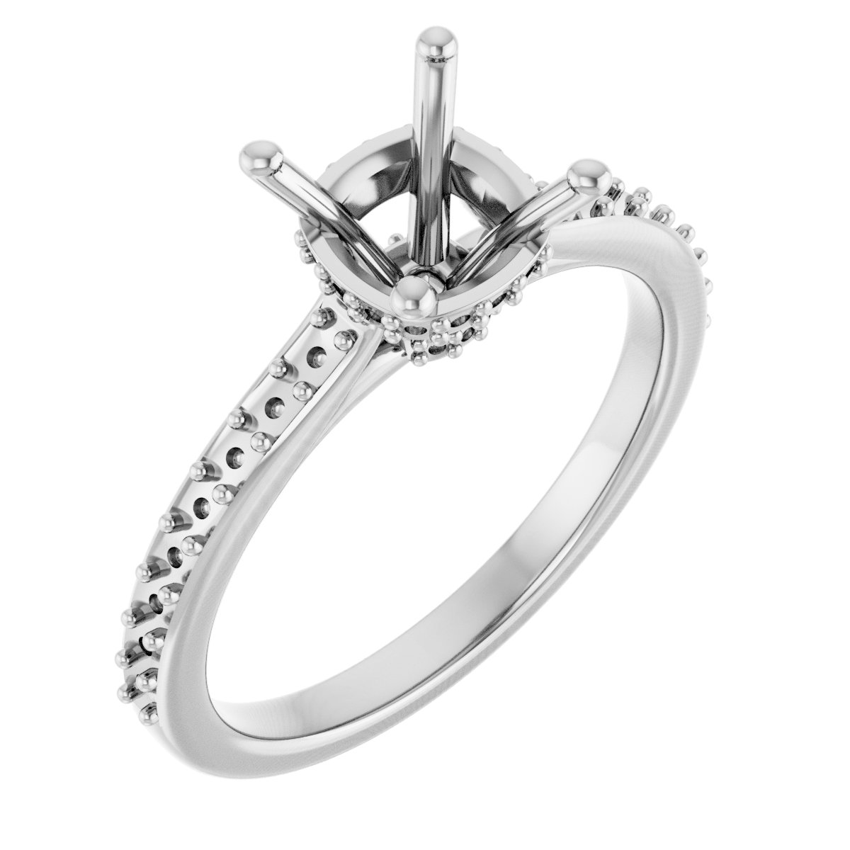 Hidden Halo-Style Engagement Ring