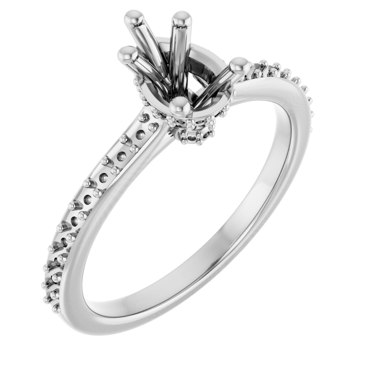 Hidden Halo-Style Engagement Ring