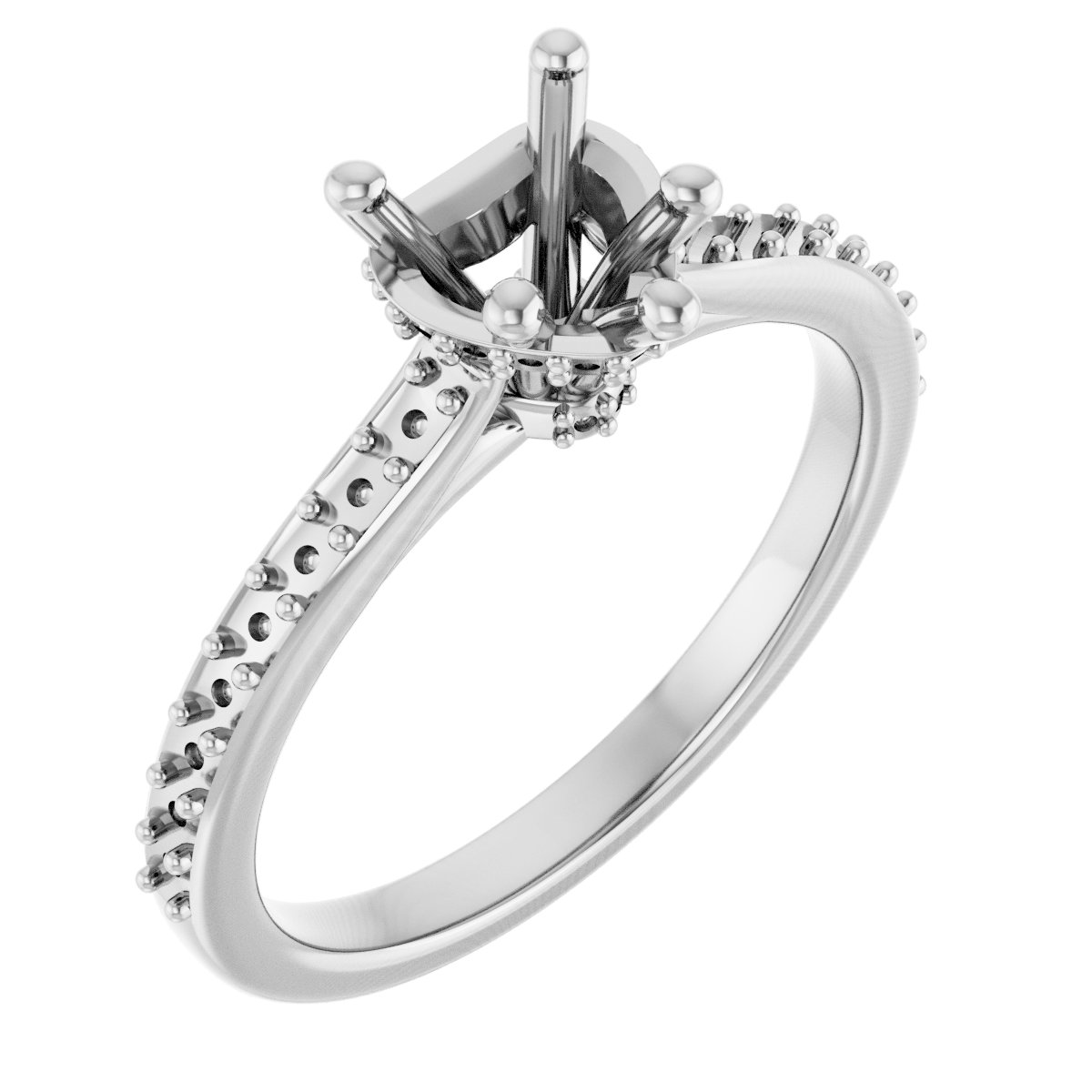 Hidden Halo-Style Engagement Ring