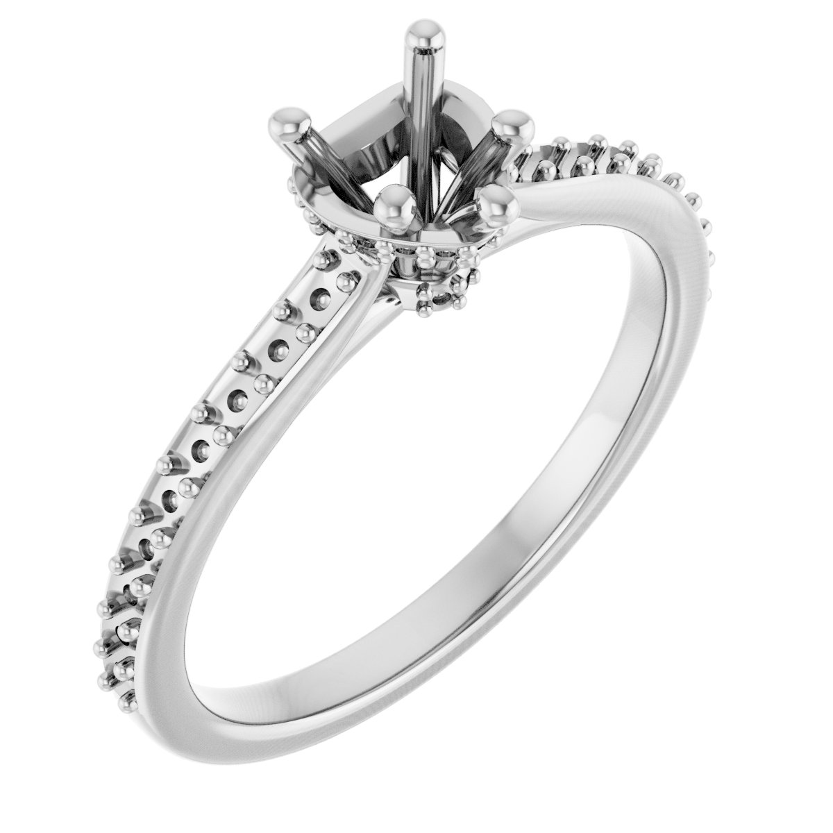 Hidden Halo-Style Engagement Ring