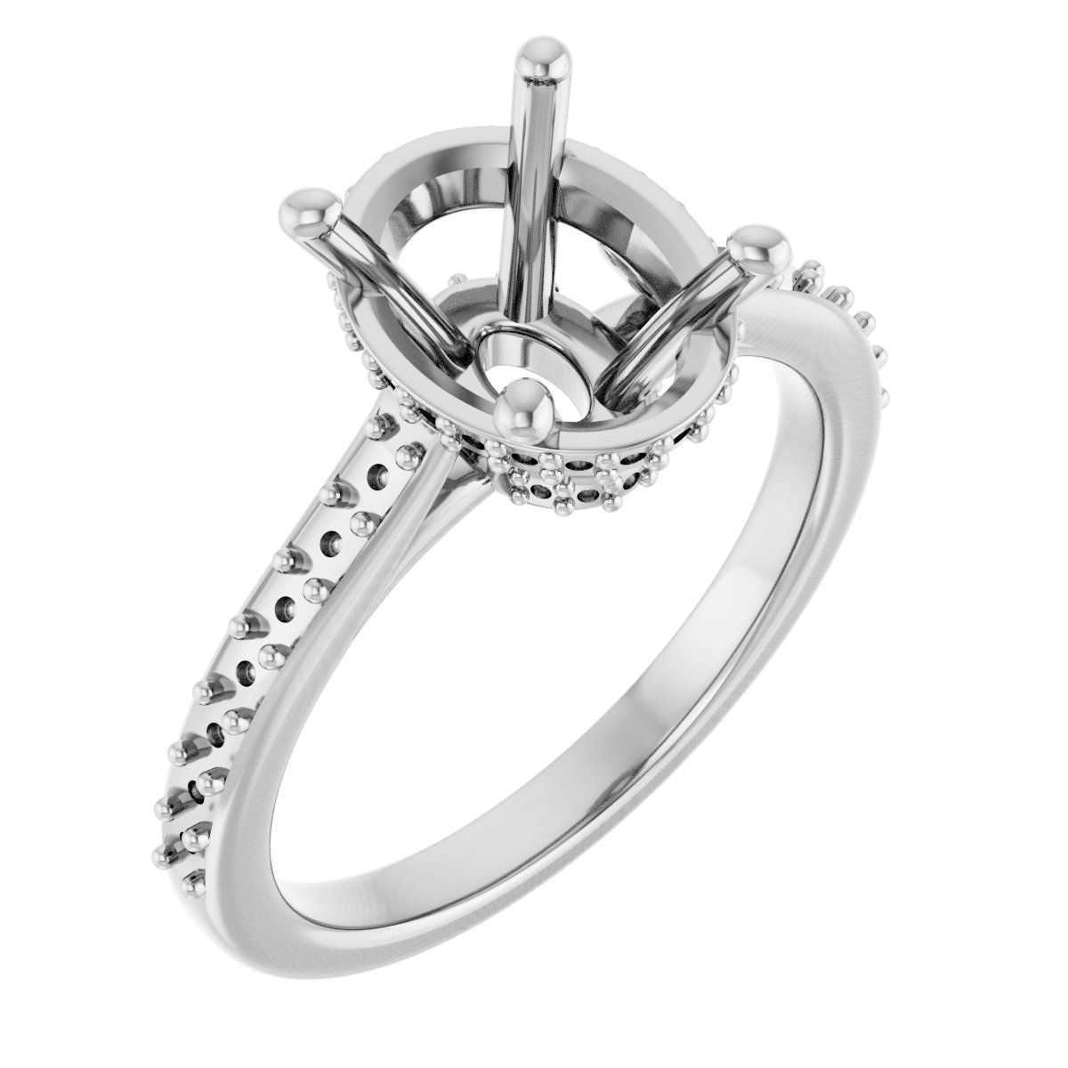Hidden Halo-Style Engagement Ring