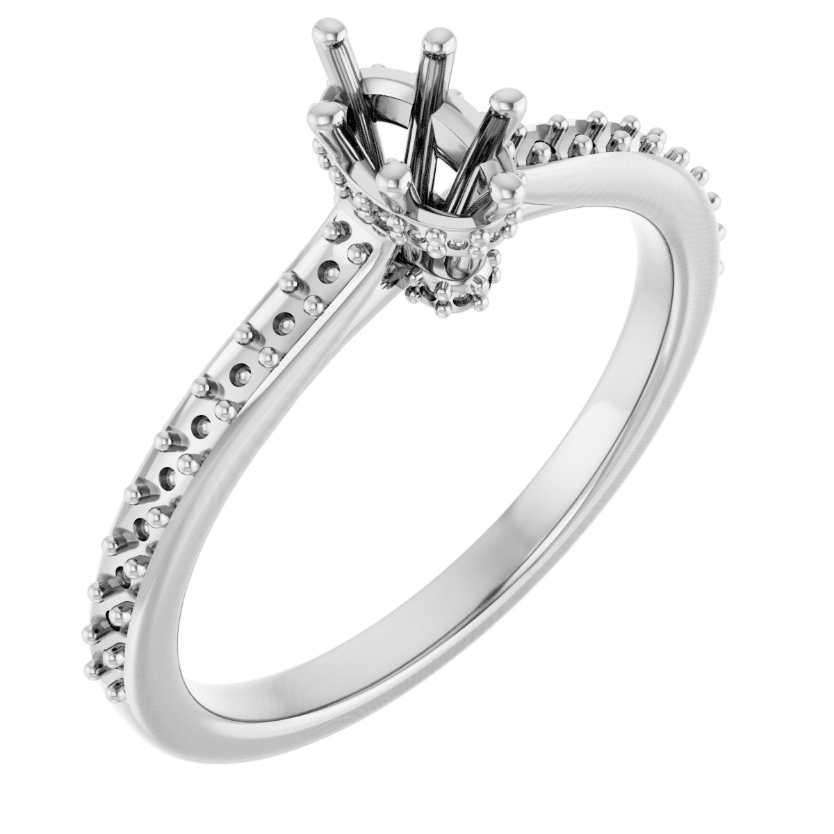 Hidden Halo-Style Engagement Ring