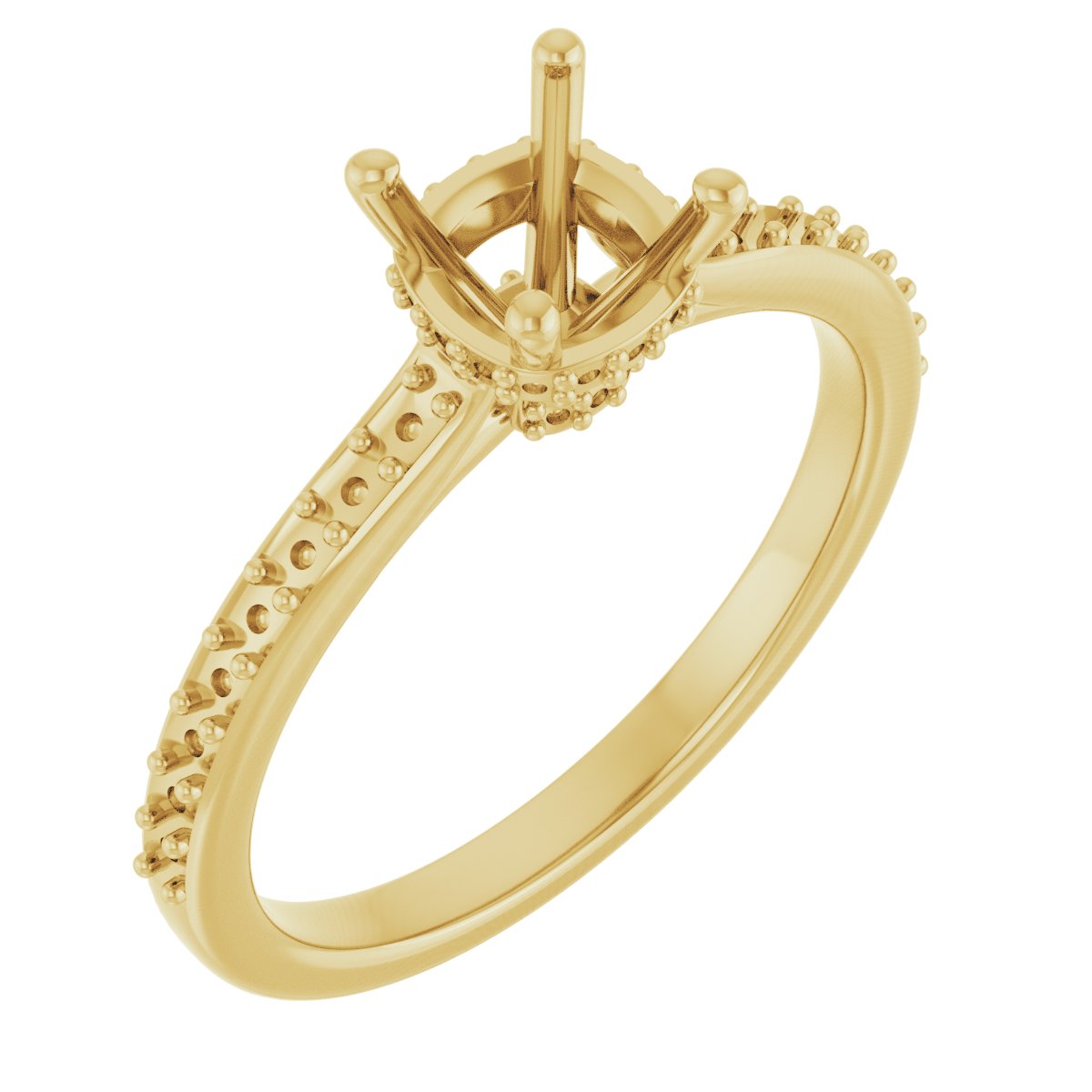 Hidden Halo-Style Engagement Ring