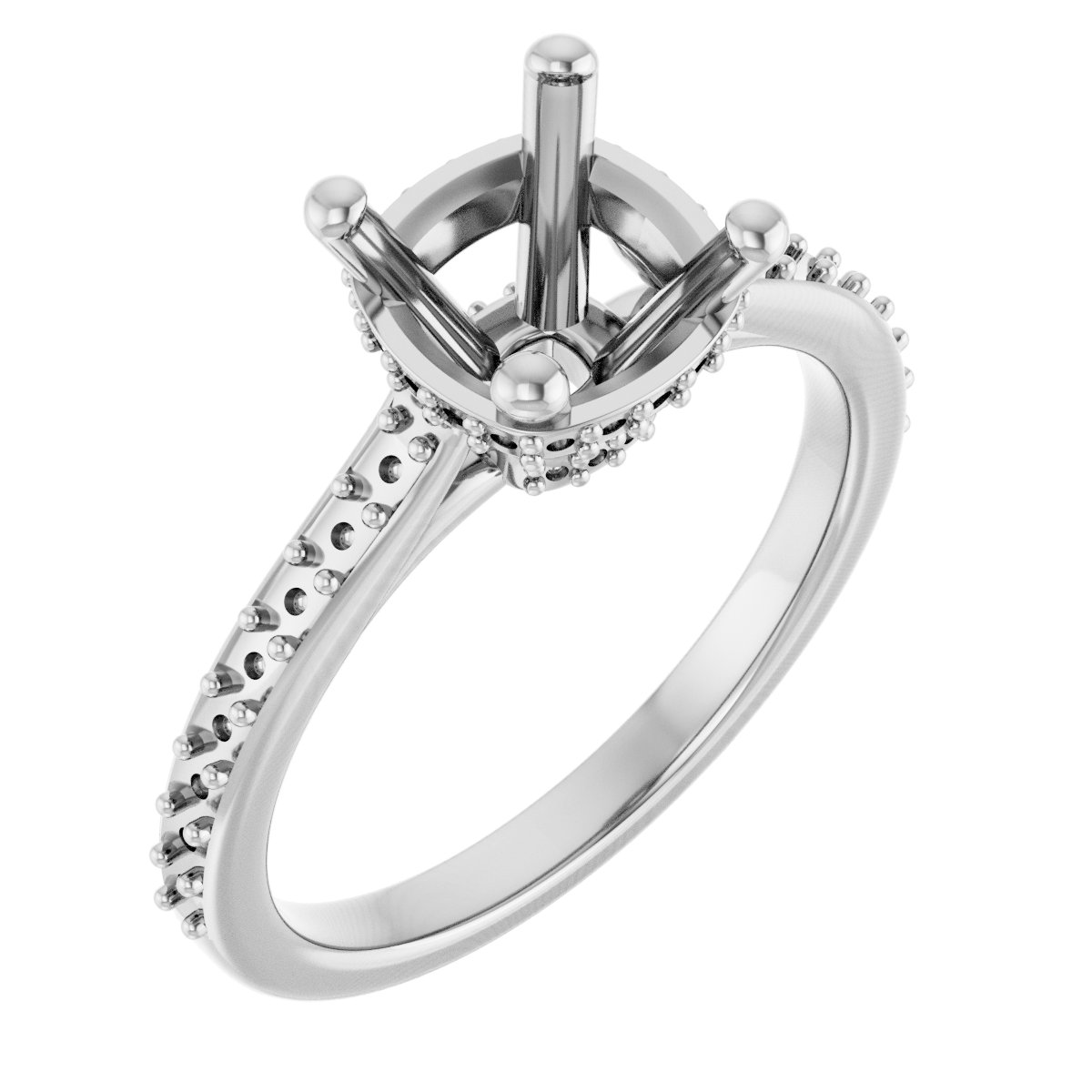 Hidden Halo-Style Engagement Ring