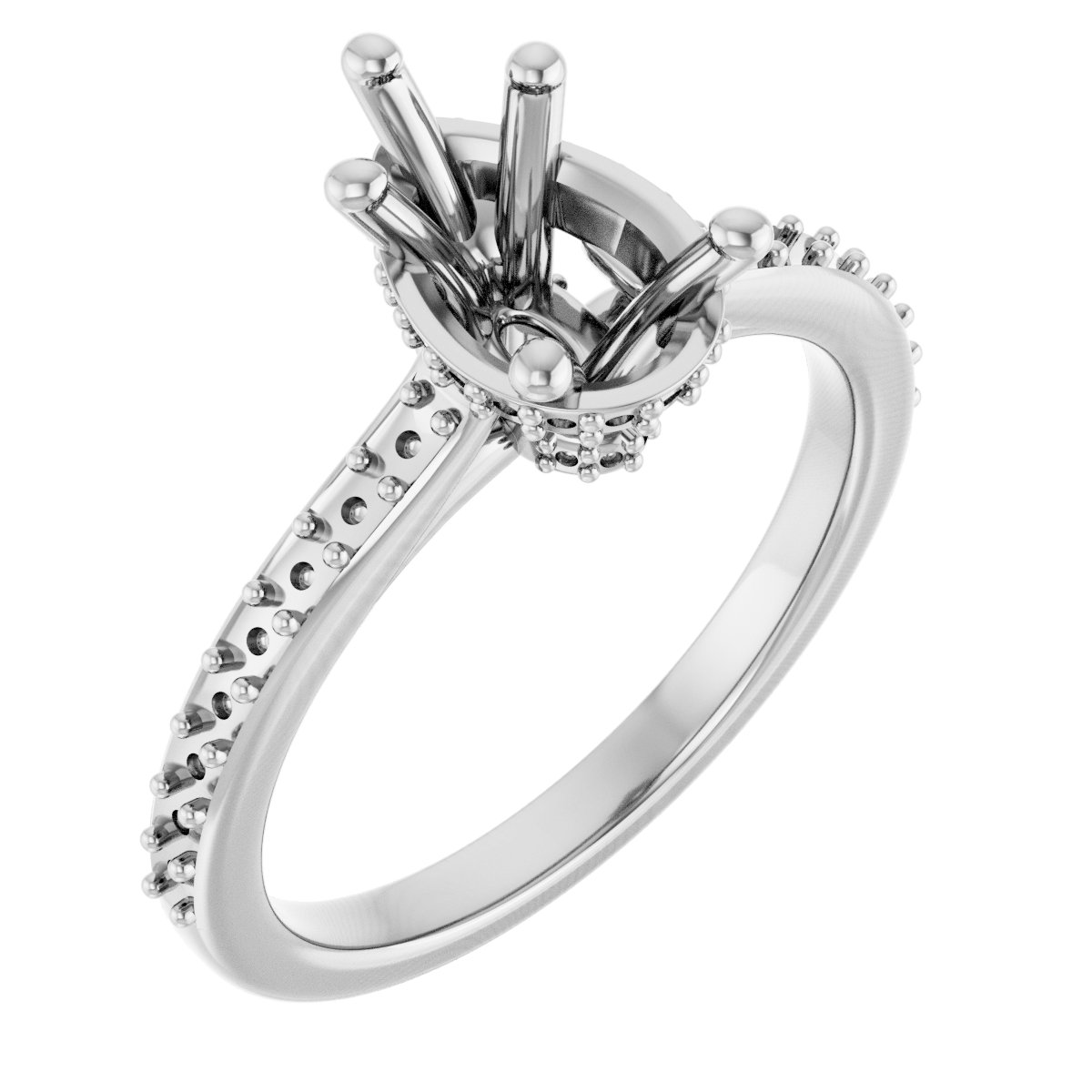 Hidden Halo-Style Engagement Ring
