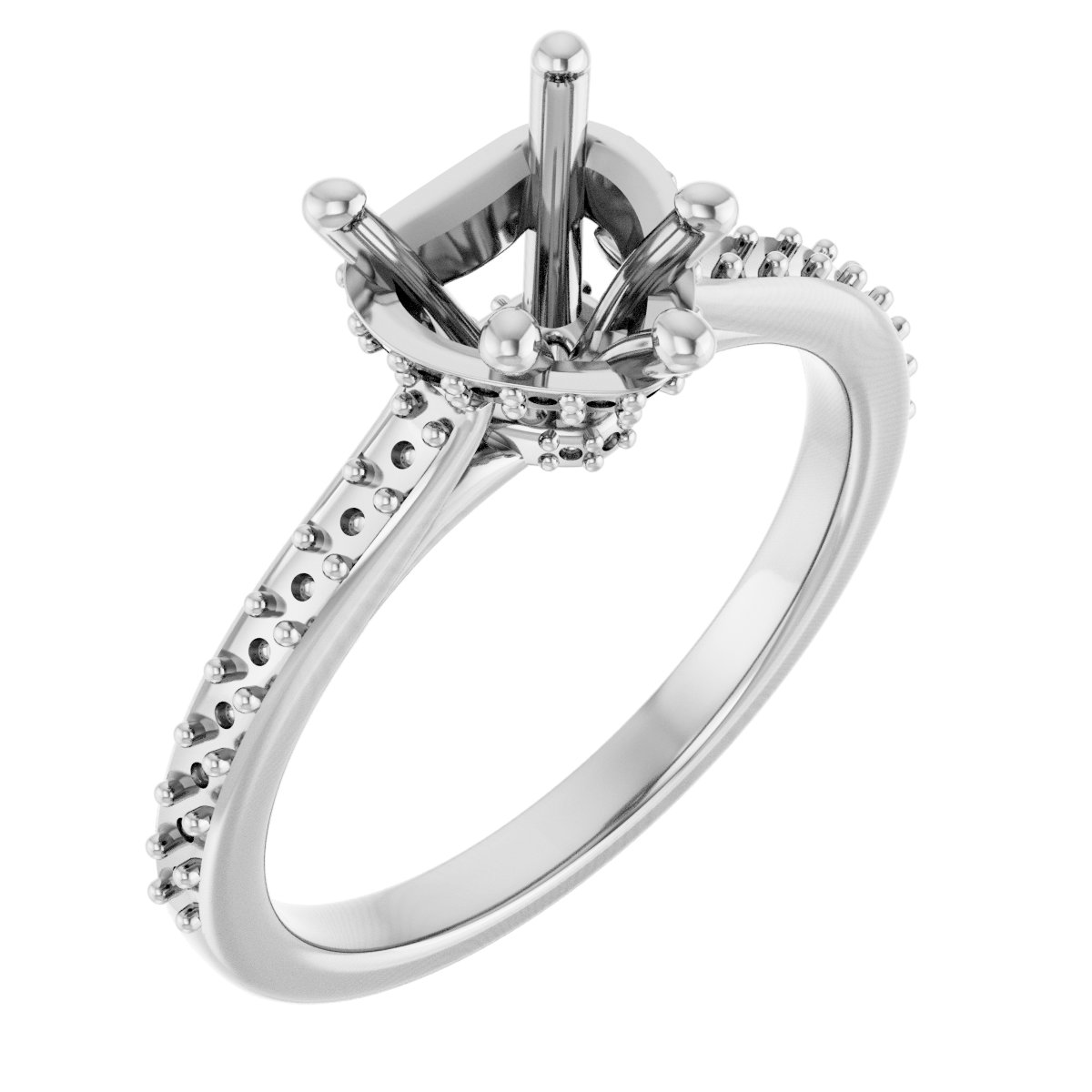Hidden Halo-Style Engagement Ring