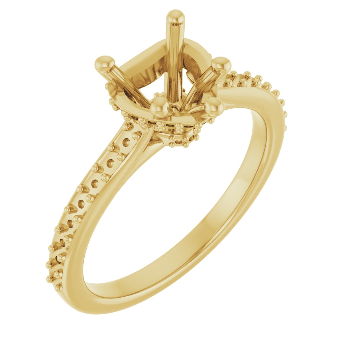 Hidden Halo-Style Engagement Ring
