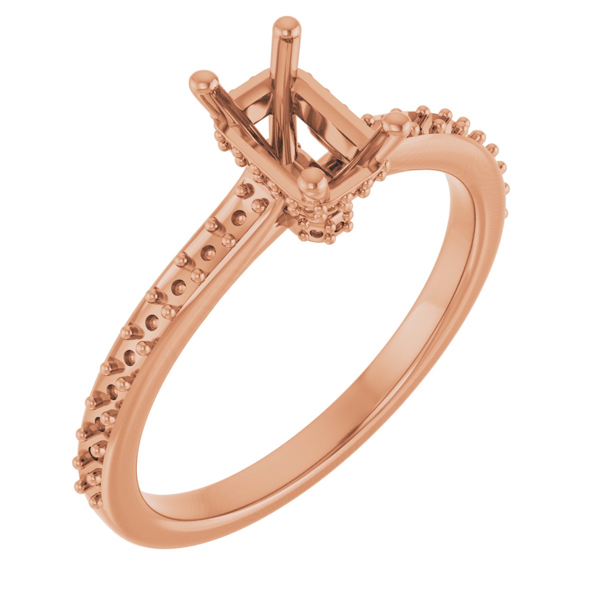 Hidden Halo-Style Engagement Ring