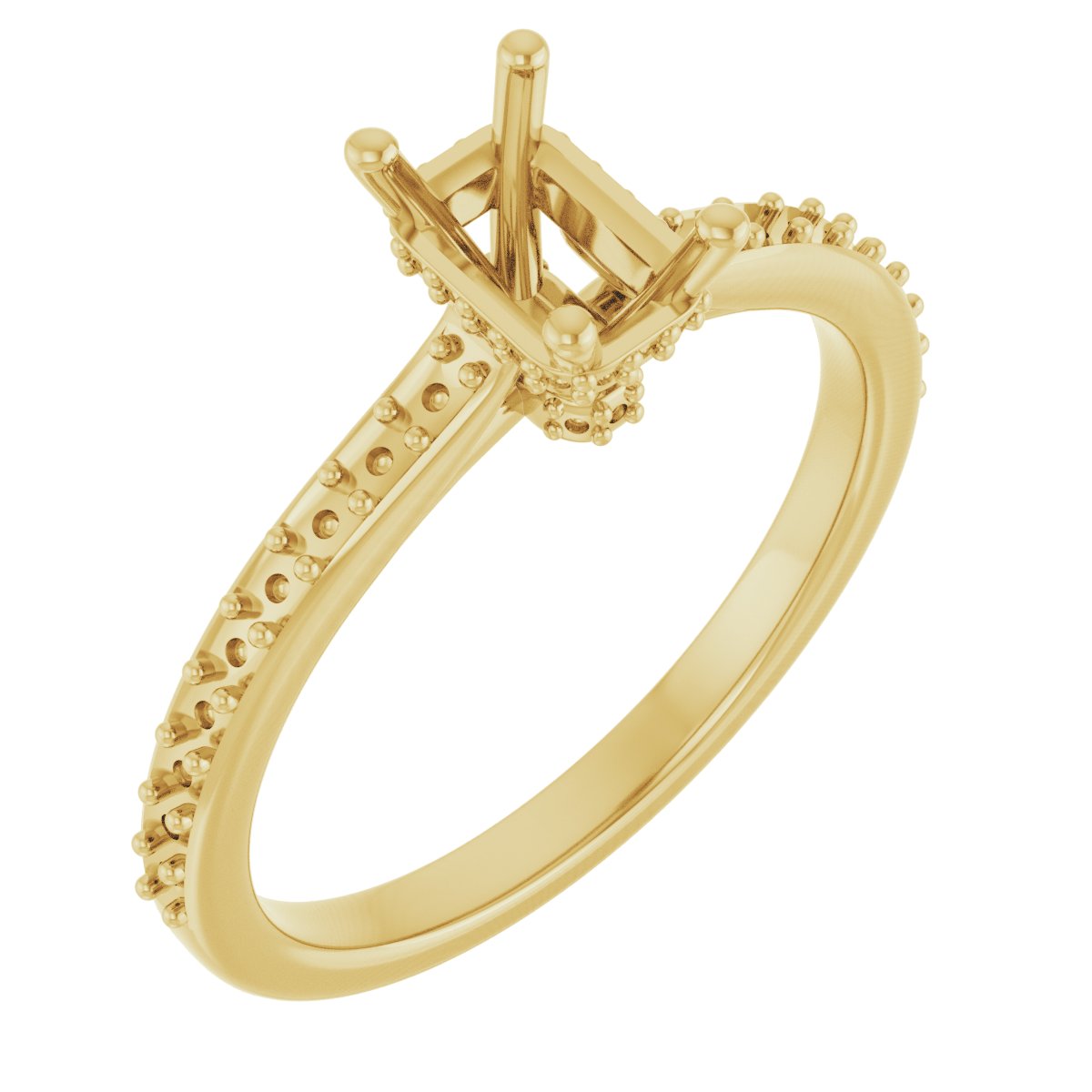 Hidden Halo-Style Engagement Ring