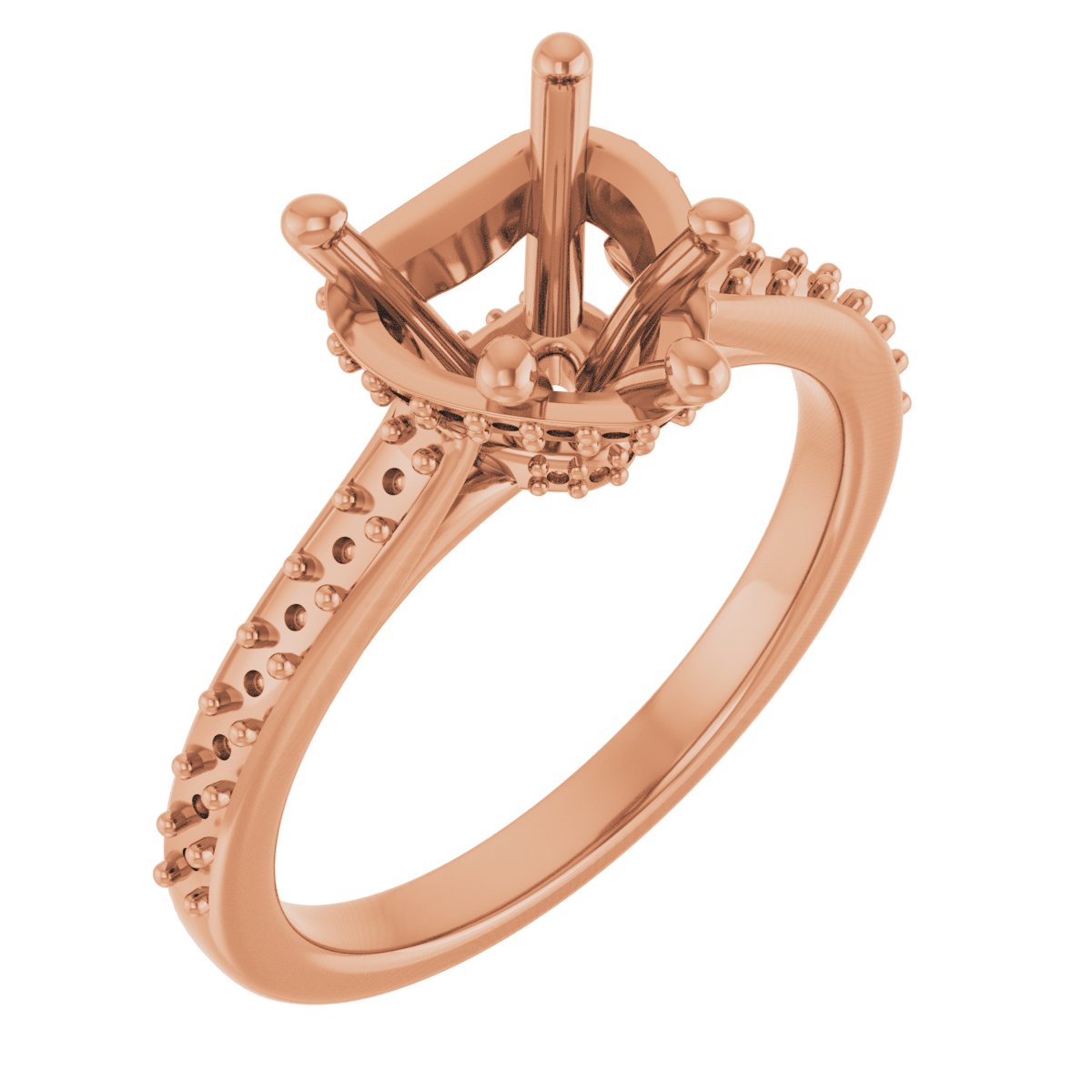 Hidden Halo-Style Engagement Ring