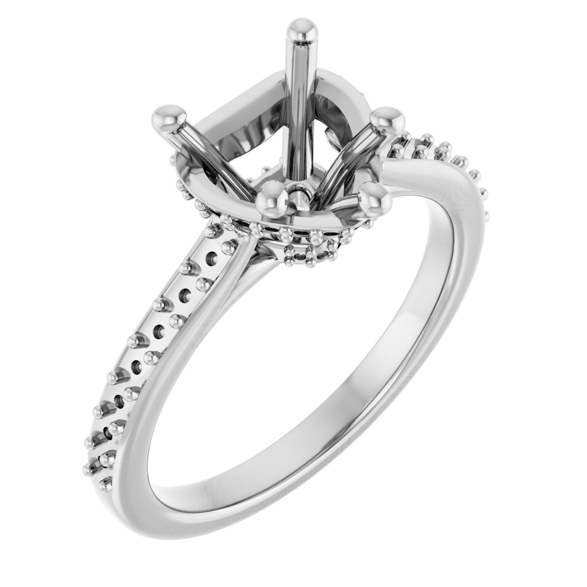 Hidden Halo-Style Engagement Ring