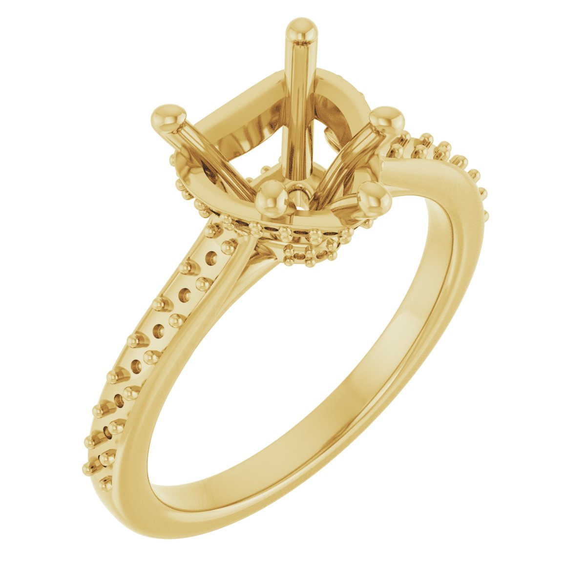Hidden Halo-Style Engagement Ring