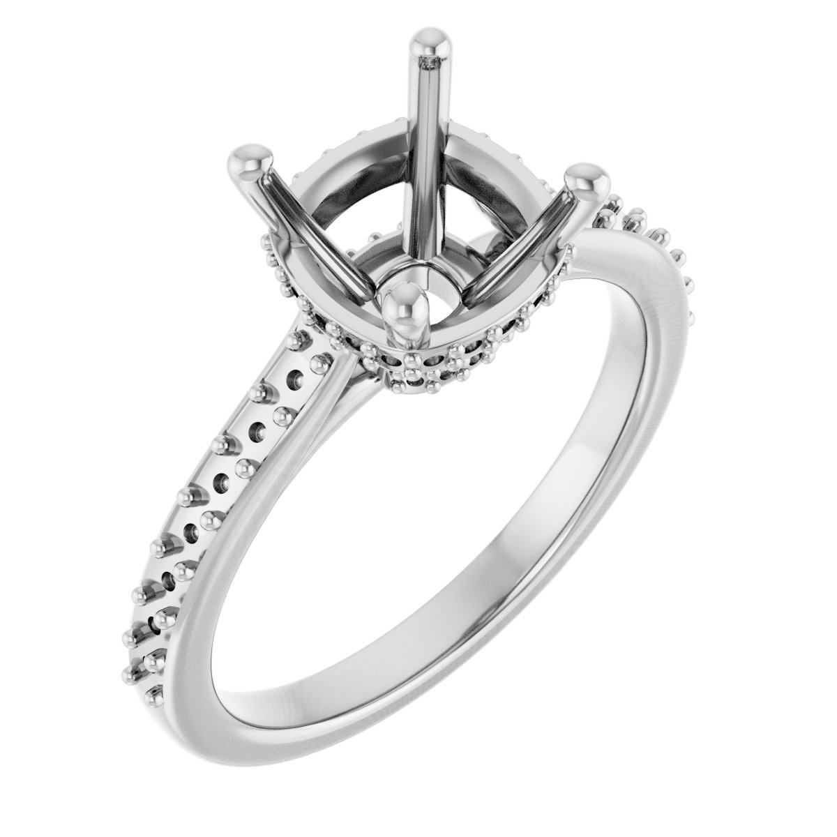 Hidden Halo-Style Engagement Ring