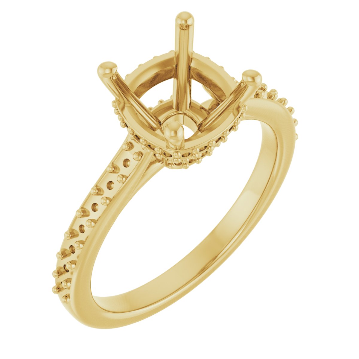Hidden Halo-Style Engagement Ring