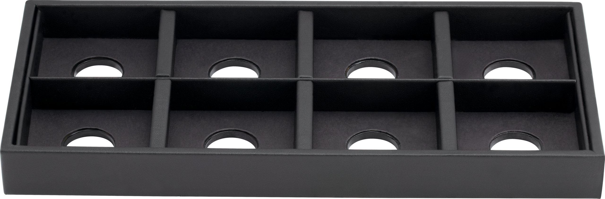 シンピュルテBLACK STONE COFFRET Black Matte Leatherette Gemstone Display Case Tray | Stuller