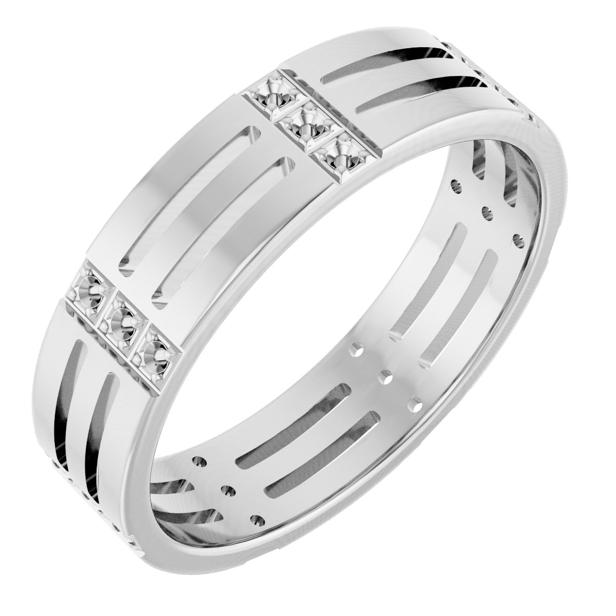 Patterned Eternity Band