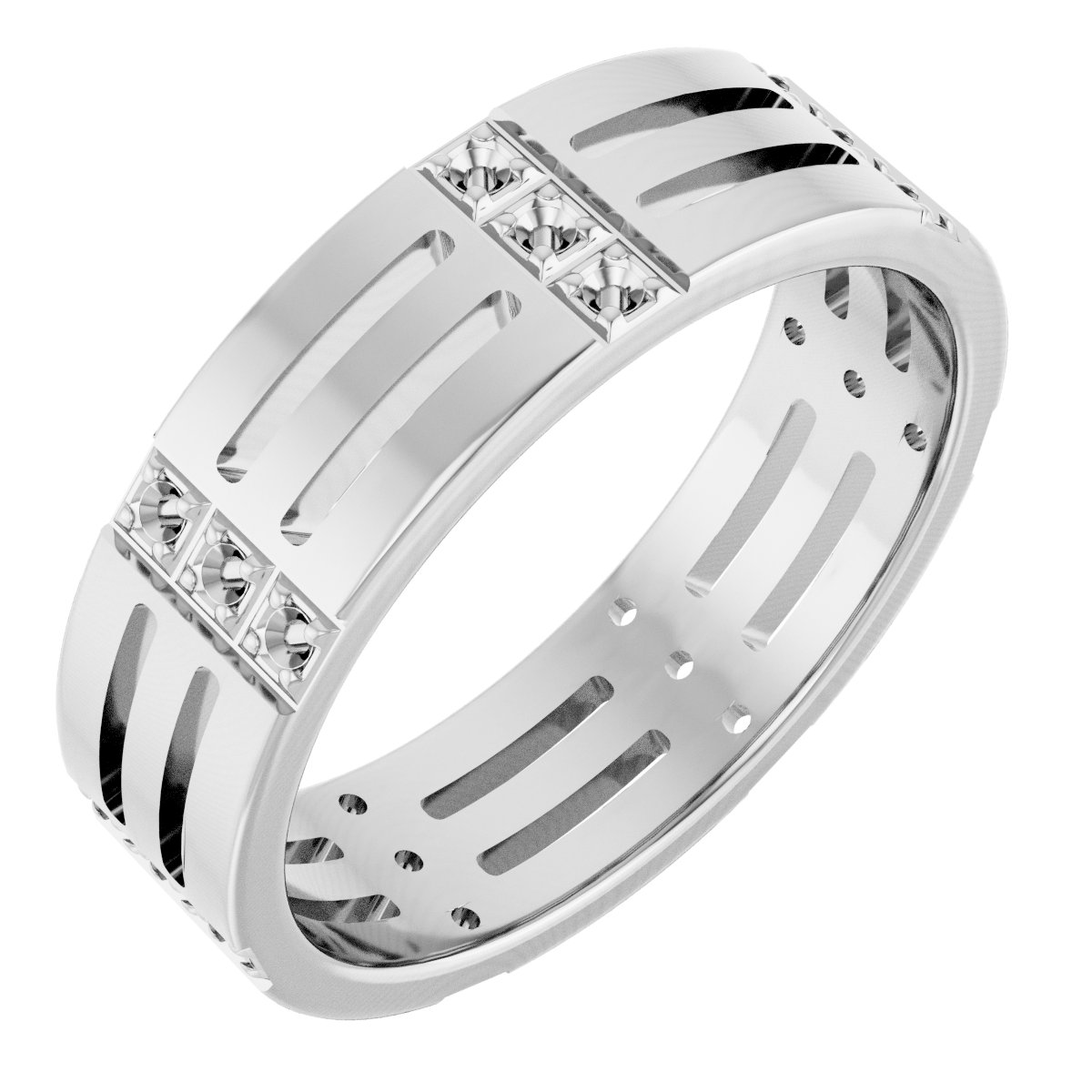 Patterned Eternity Band