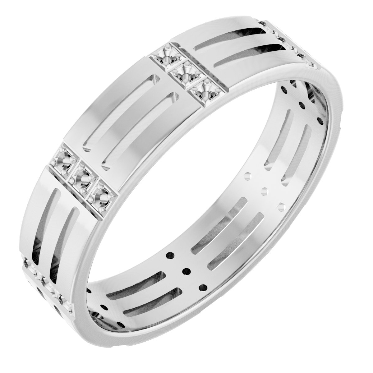 Patterned Eternity Band