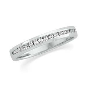 Platinum 1/6 CTW Natural Diamond Anniversary Band  