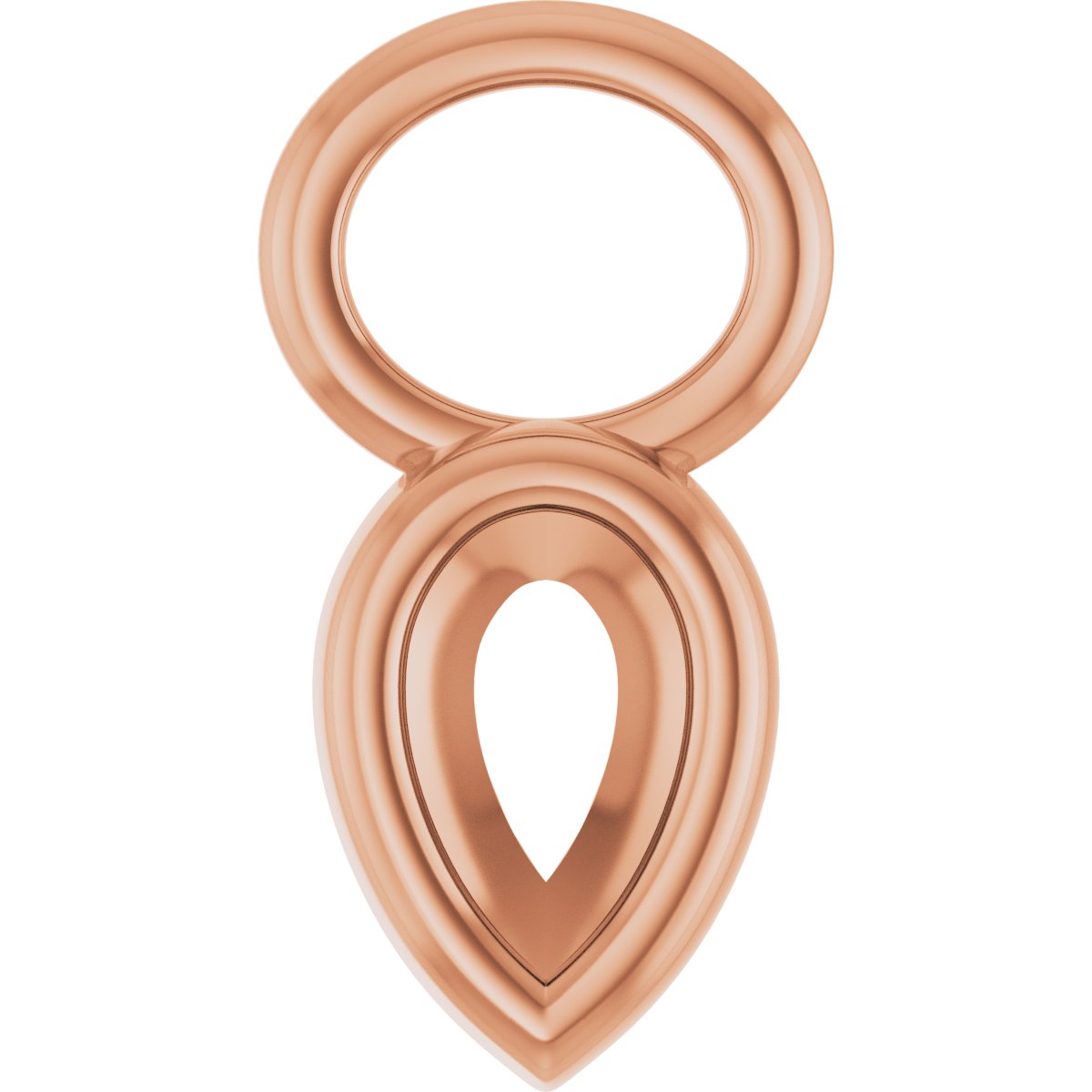 Bezel-Set Hoop Dangle