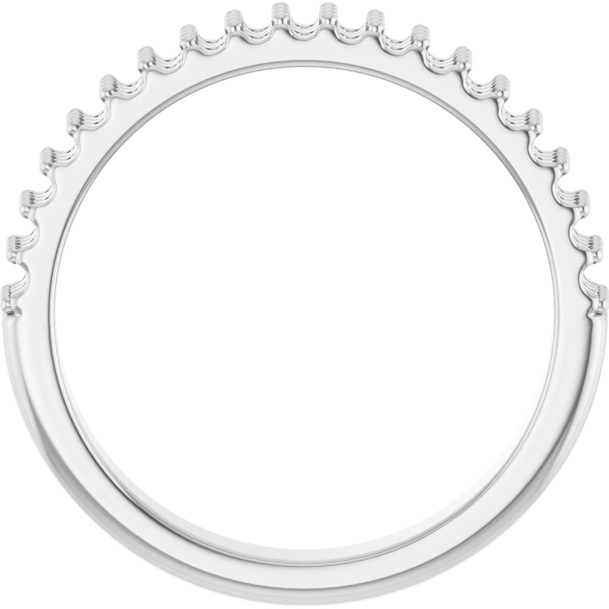 Band Mounting for 6 mm Square Ring view 2