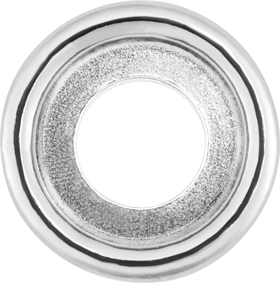 Round Bezel-Set Rose-Cut Earring Setting