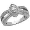 14K White .75 CTW Diamond Engagement Ring Ref 1442517