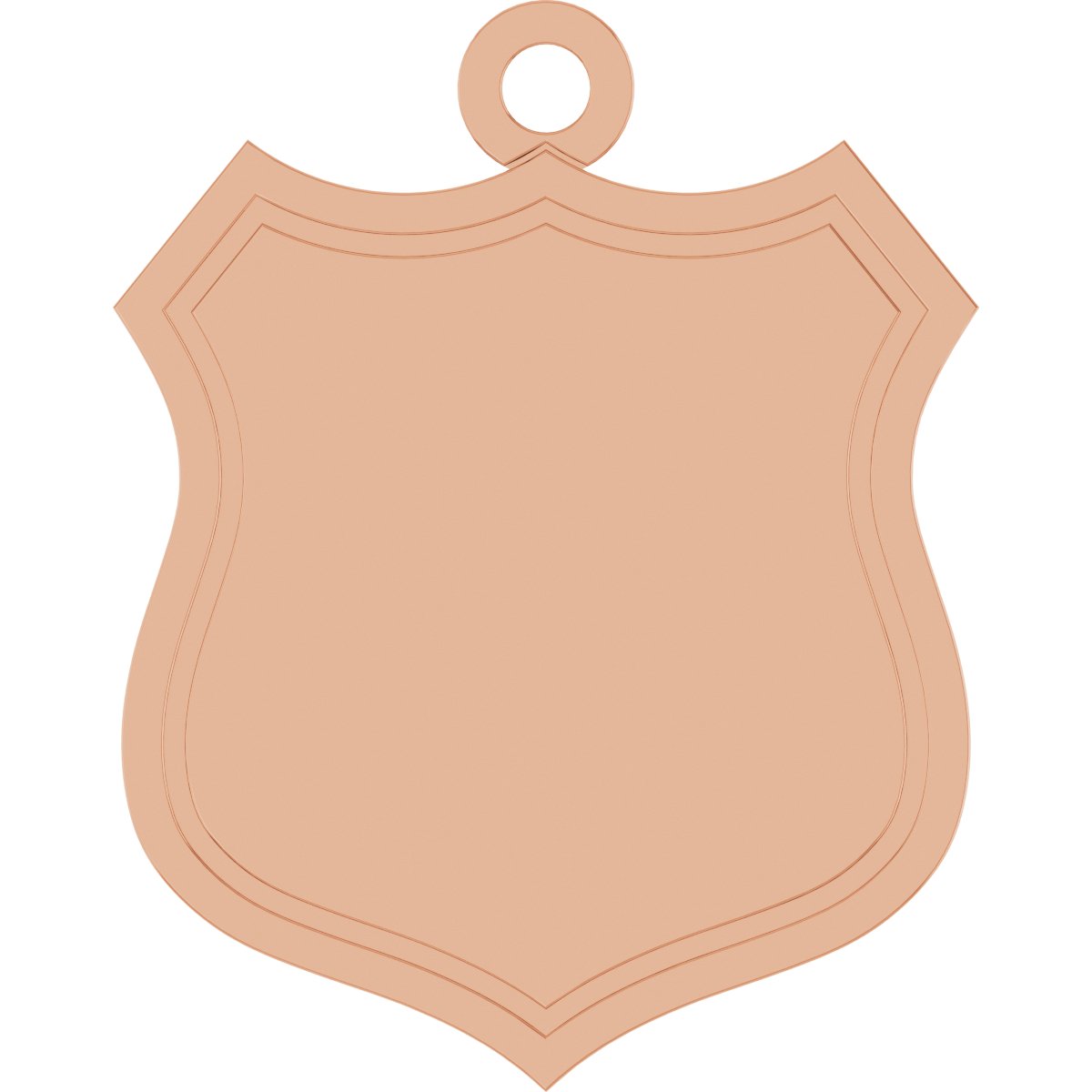 Engravable Police Badge Dangle