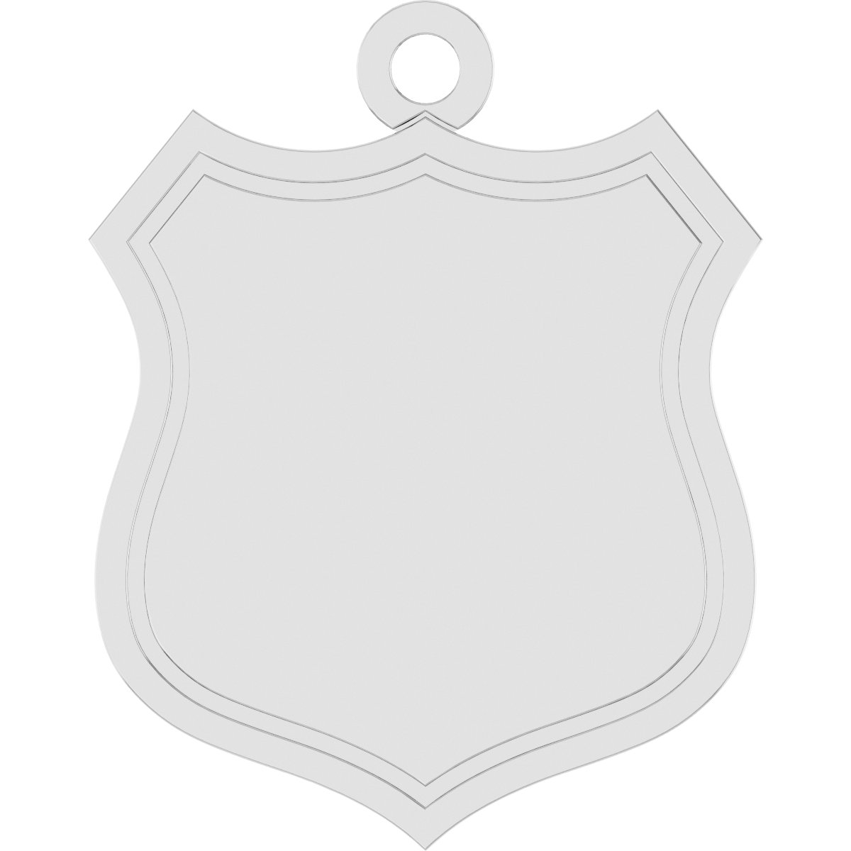 Engravable Police Badge Dangle
