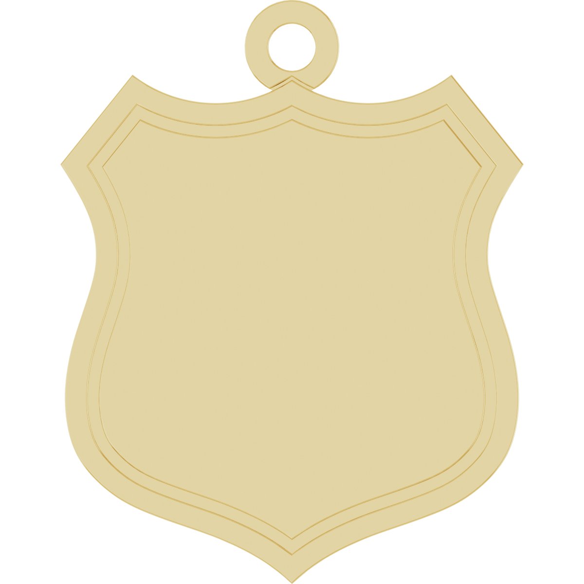 Engravable Police Badge Dangle